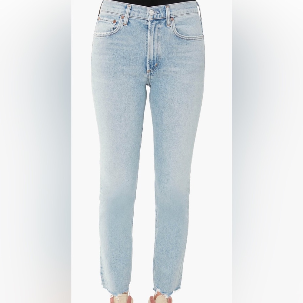 Agolde Merrel Jeans Raw Hem Straight leg Mid Rise - NWT